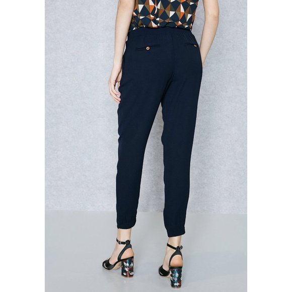 DOROTHY PERKINS Navy Pleated Jogger Lightweight 8 - Picture 3 of 11